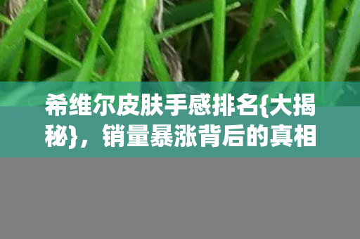 希维尔皮肤手感排名图片