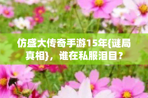 仿盛大传奇手游15年图片