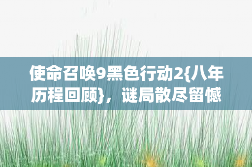 使命召唤9黑色行动2图片