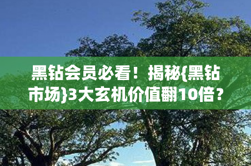 3大玄机价值翻10倍图片