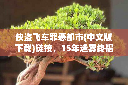 侠盗飞车罪恶都市{中文版下载}链接，15年迷雾终揭晓
