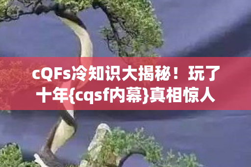 cQFs冷知识大揭秘图片