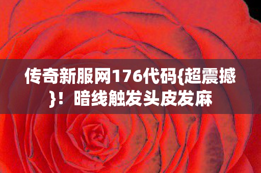 传奇新服网176代码{超震撼}!暗线触发头皮发麻 传奇新服网176代码{超震撼}!暗线触发头皮发麻