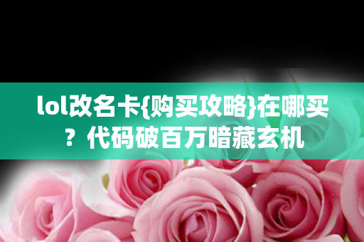 代码破百万暗藏玄机图片