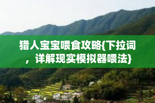 猎人宝宝喂食攻略{下拉词,详解现实模拟器喂法} 猎人宝宝喂食攻略{下拉词,详解现实模拟器喂法}