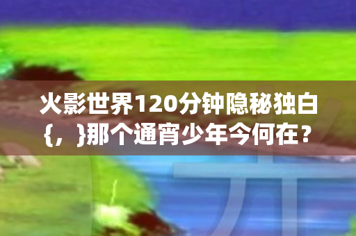 火影世界120分钟隐秘独白图片