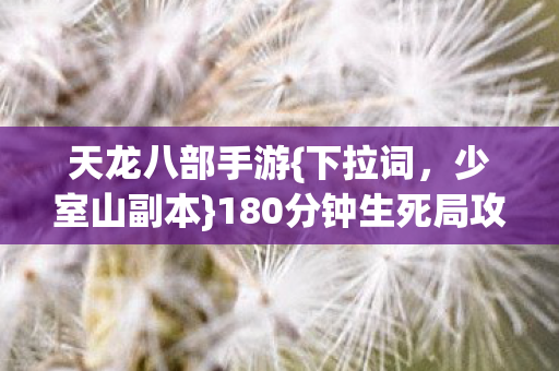 180分钟生死局攻略解析图片