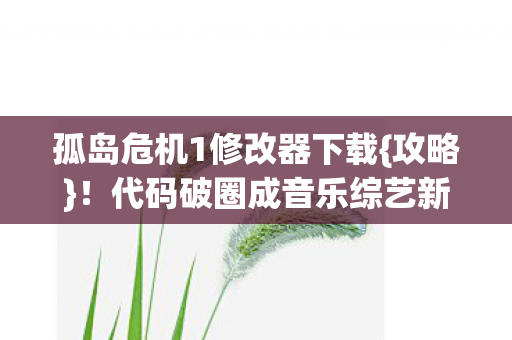 孤岛危机1修改器下载{攻略}!代码破圈成音乐综艺新潮流 孤岛危机1修改器下载{攻略}!代码破圈成音乐综艺新潮流