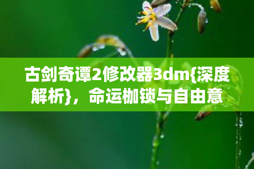 古剑奇谭2修改器3dm图片