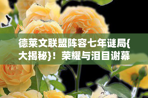 德莱文联盟阵容七年谜局图片