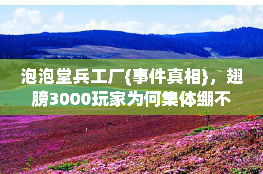 翅膀3000玩家为何集体绷不住图片