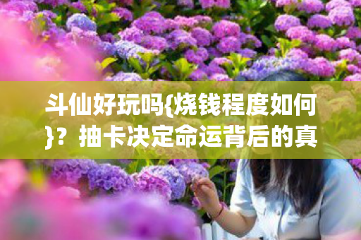 斗仙好玩吗{烧钱程度如何}?抽卡决定命运背后的真相 斗仙好玩吗{烧钱程度如何}?抽卡决定命运背后的真相