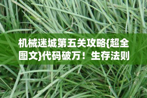 机械迷城第五关攻略{超全图文}代码破万!生存法则揭秘 机械迷城第五关攻略{超全图文}代码破万!生存法则揭秘