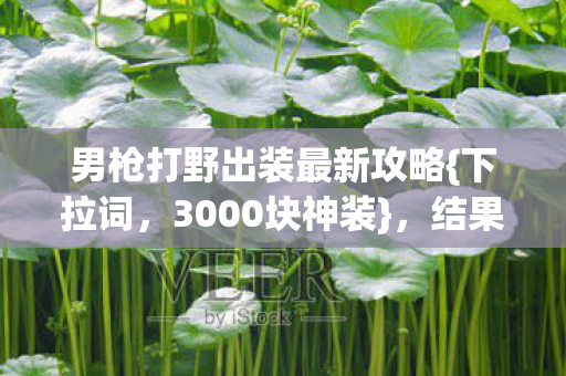 男枪打野出装最新攻略图片