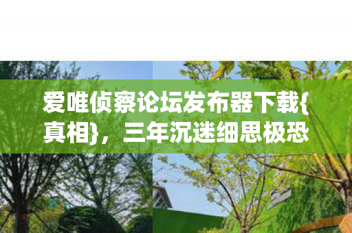 爱唯侦察论坛发布器下载{真相},三年沉迷细思极恐 爱唯侦察论坛发布器下载{真相},三年沉迷细思极恐