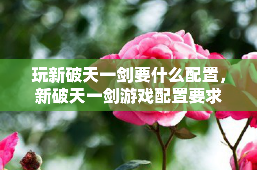 玩新破天一剑要什么配置,新破天一剑游戏配置要求 玩新破天一剑要什么配置,新破天一剑游戏配置要求