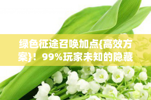 玩家未知的隐藏公式图片