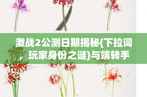 激战2公测日期揭秘图片