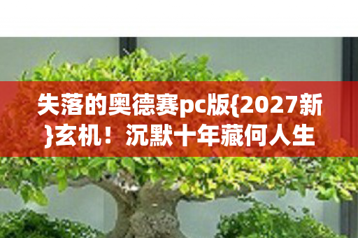 失落的奥德赛pc版{2027新}玄机!沉默十年藏何人生密码? 失落的奥德赛pc版{2027新}玄机!沉默十年藏何人生密码?