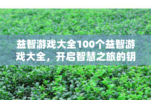 益智游戏大全100个益智游戏大全图片
