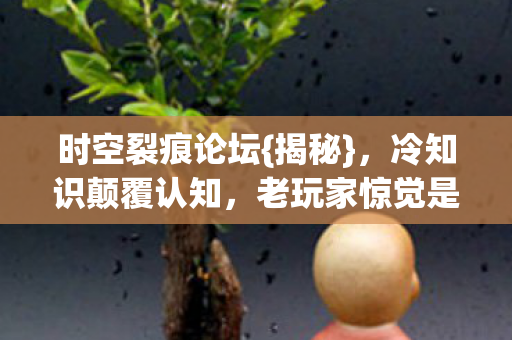 时空裂痕论坛{揭秘},冷知识颠覆认知,老玩家惊觉是AI? 时空裂痕论坛{揭秘},冷知识颠覆认知,老玩家惊觉是AI?
