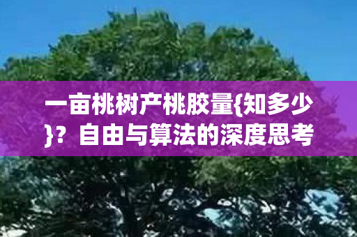 一亩桃树产桃胶量{知多少}？自由与算法的深度思考