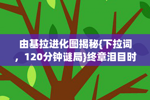 由基拉进化图揭秘{下拉词,120分钟谜局}终章泪目时刻 由基拉进化图揭秘{下拉词,120分钟谜局}终章泪目时刻