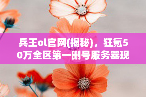 兵王ol官网{揭秘},狂氪50万全区第一删号服务器现血字 兵王ol官网{揭秘},狂氪50万全区第一删号服务器现血字
