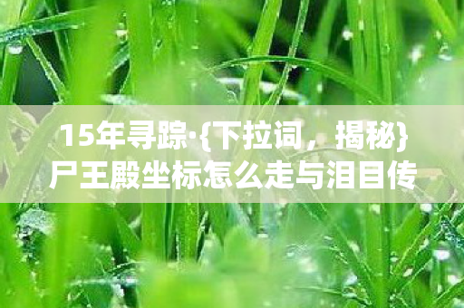 尸王殿坐标怎么走与泪目传奇图片