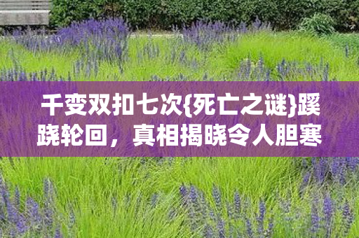 千变双扣七次{死亡之谜}蹊跷轮回,真相揭晓令人胆寒! 千变双扣七次{死亡之谜}蹊跷轮回,真相揭晓令人胆寒!
