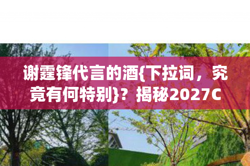 谢霆锋代言的酒{下拉词,究竟有何特别}?揭秘2027CF代言玄机 谢霆锋代言的酒{下拉词,究竟有何特别}?揭秘2027CF代言玄机