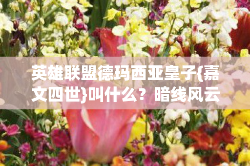 英雄联盟德玛西亚皇子{嘉文四世}叫什么?暗线风云代码破百万 英雄联盟德玛西亚皇子{嘉文四世}叫什么?暗线风云代码破百万