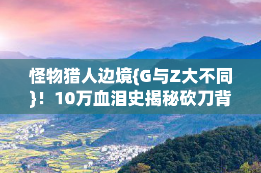 10万血泪史揭秘砍刀背后图片