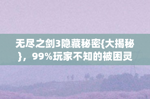 无尽之剑3隐藏秘密图片