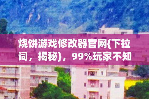烧饼游戏修改器官网{下拉词，揭秘}，99%玩家不知的逆天机制