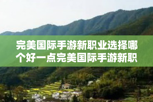 完美国际手游新职业选择哪个好一点完美国际手游新职业选择指南图片