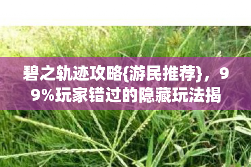 玩家错过的隐藏玩法揭秘图片