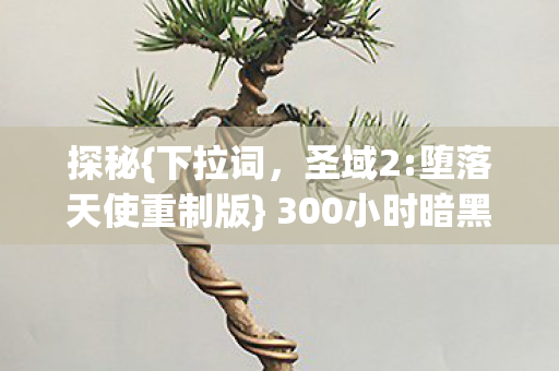 300小时暗黑史诗沉浸体验图片