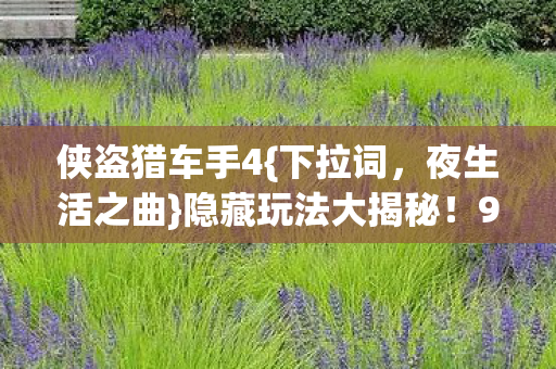 侠盗猎车手4{下拉词,夜生活之曲}隐藏玩法大揭秘!99%玩家未解锁 侠盗猎车手4{下拉词,夜生活之曲}隐藏玩法大揭秘!99%玩家未解锁