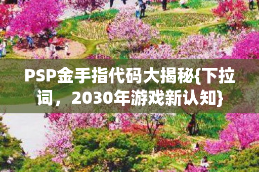 PSP金手指代码大揭秘{下拉词,2030年游戏新认知} PSP金手指代码大揭秘{下拉词,2030年游戏新认知}