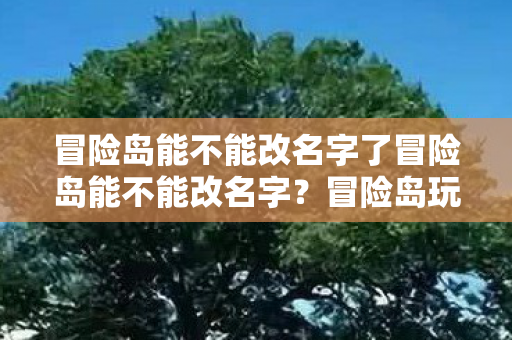 冒险岛能不能改名字了冒险岛能不能改名字？冒险岛玩家可改名，如何操作及注意事项