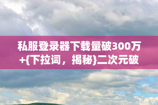 私服登录器下载量破300万图片
