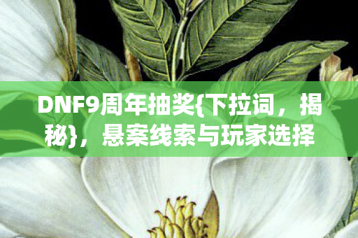 悬案线索与玩家选择轮回图片