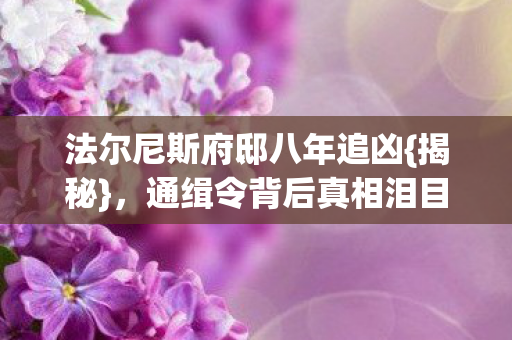 法尔尼斯府邸八年追凶图片