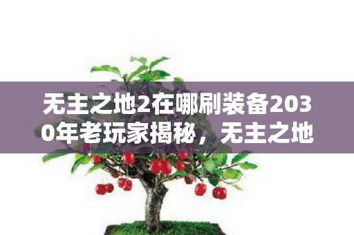 无主之地2在哪刷装备2030年老玩家揭秘图片