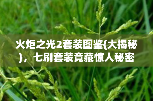 七刷套装竟藏惊人秘密图片