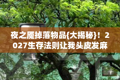 夜之魇掉落物品{大揭秘}!2027生存法则让我头皮发麻 夜之魇掉落物品{大揭秘}!2027生存法则让我头皮发麻