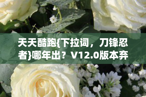 0版本弃子引老玩家感慨图片