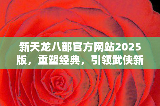 新天龙八部官方网站2025版图片