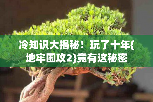 冷知识大揭秘图片